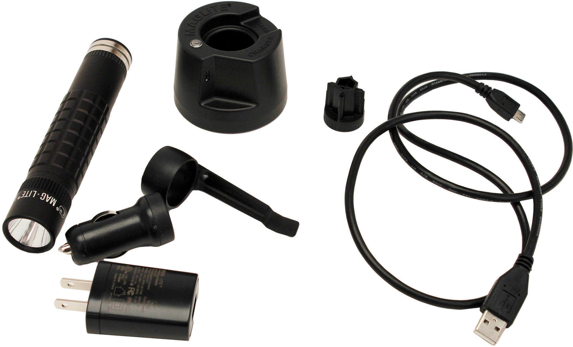 Maglite Mag-Tac LED Rechargeable Flashlight Matte Black