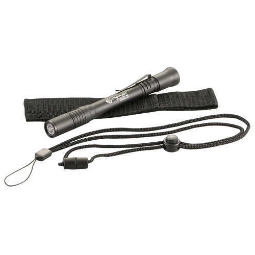 Streamlight Stylus Pro 360 Flashlight Two AAA Batteries Nylon Hlster and Lanyard Blk w/ White LED 65 lumens6.5 hours 662