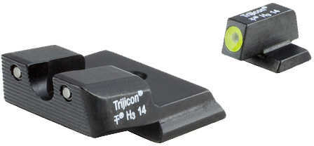 Trijicon 600721 Tritium Night Sight S&W M&P Shield Green Front/Yellow Rear Black