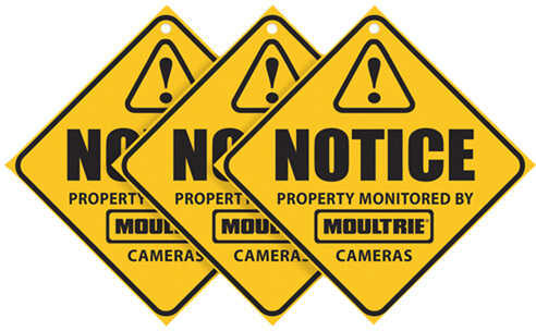 Moultrie Surveillance Signs 3 Pack