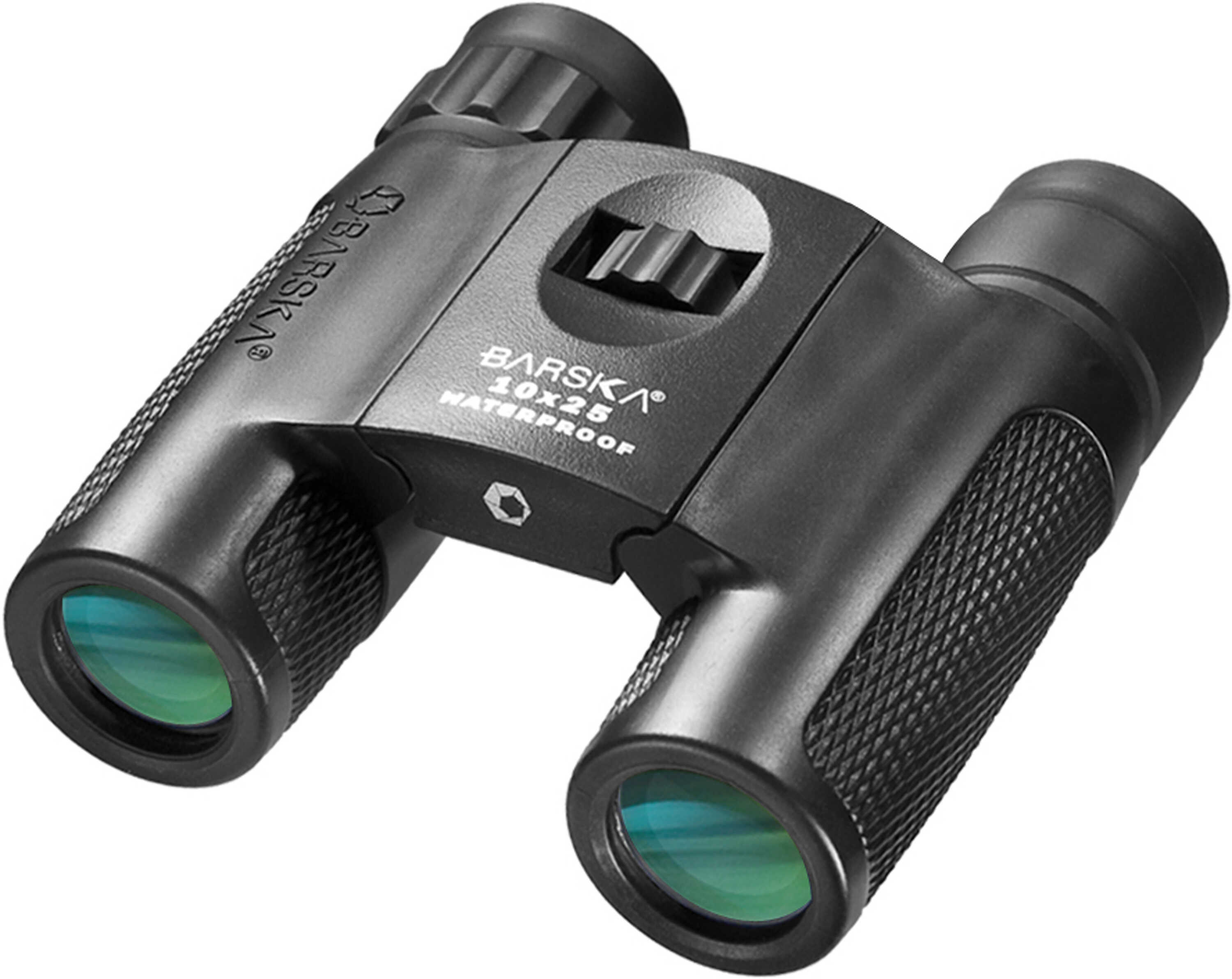 Barska Blackhawk Waterproof Binocular 10X25mm Matte Finish Includes Carrying Case Lens Covers Neck Strap and