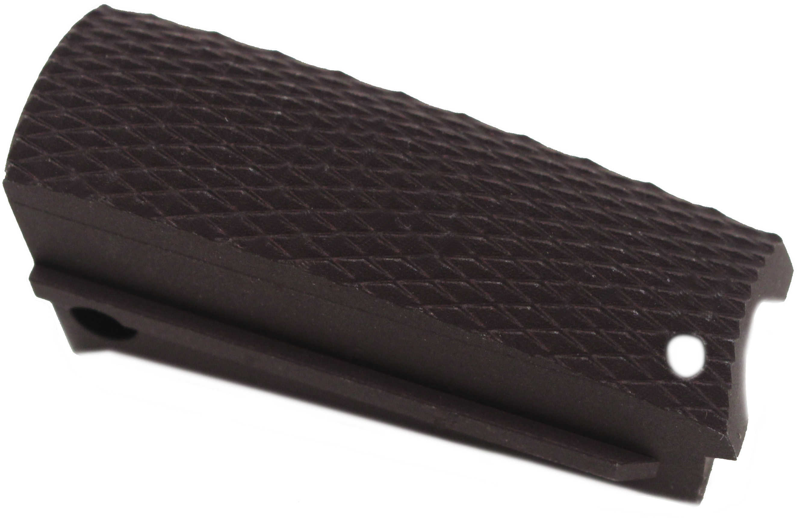 Hogue Grips Mainspring Housing, Officers Mod, Checkered Arched Matte Black Finish 01670