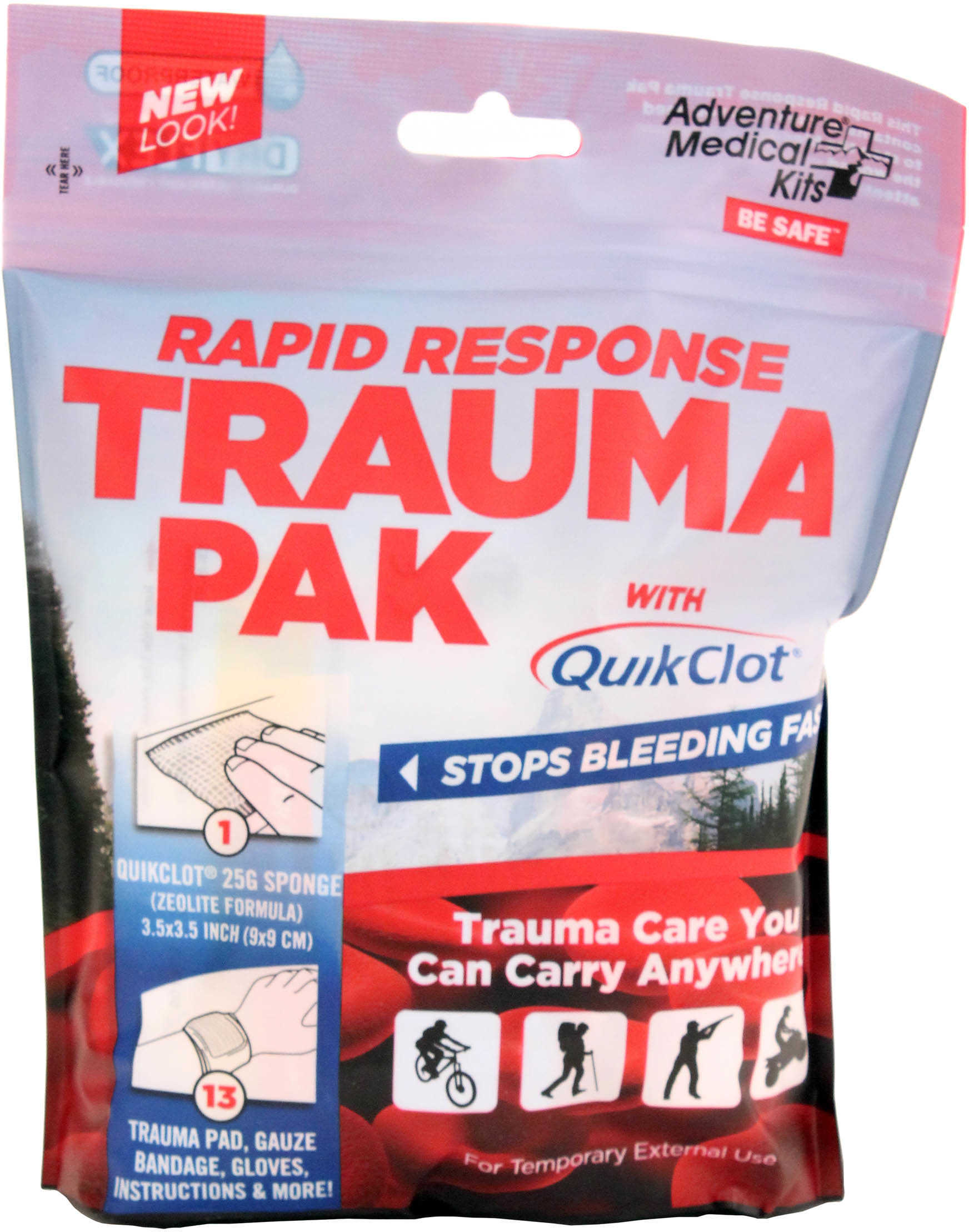 Adventure Medical Rapid Response Trauma Pack W QKCLOT