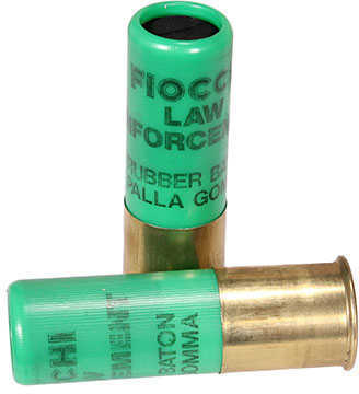 12 Gauge 2-3/4" Rubber Slug  4.8 grams 10 Rounds Fiocchi Shotgun Ammunition