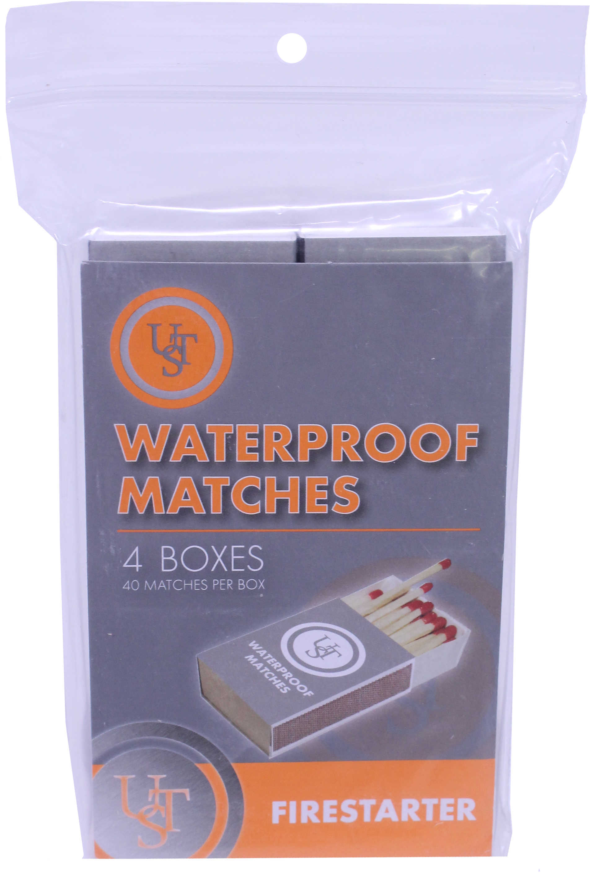 UST Waterproof Matches 4-Pack 40 Per Box