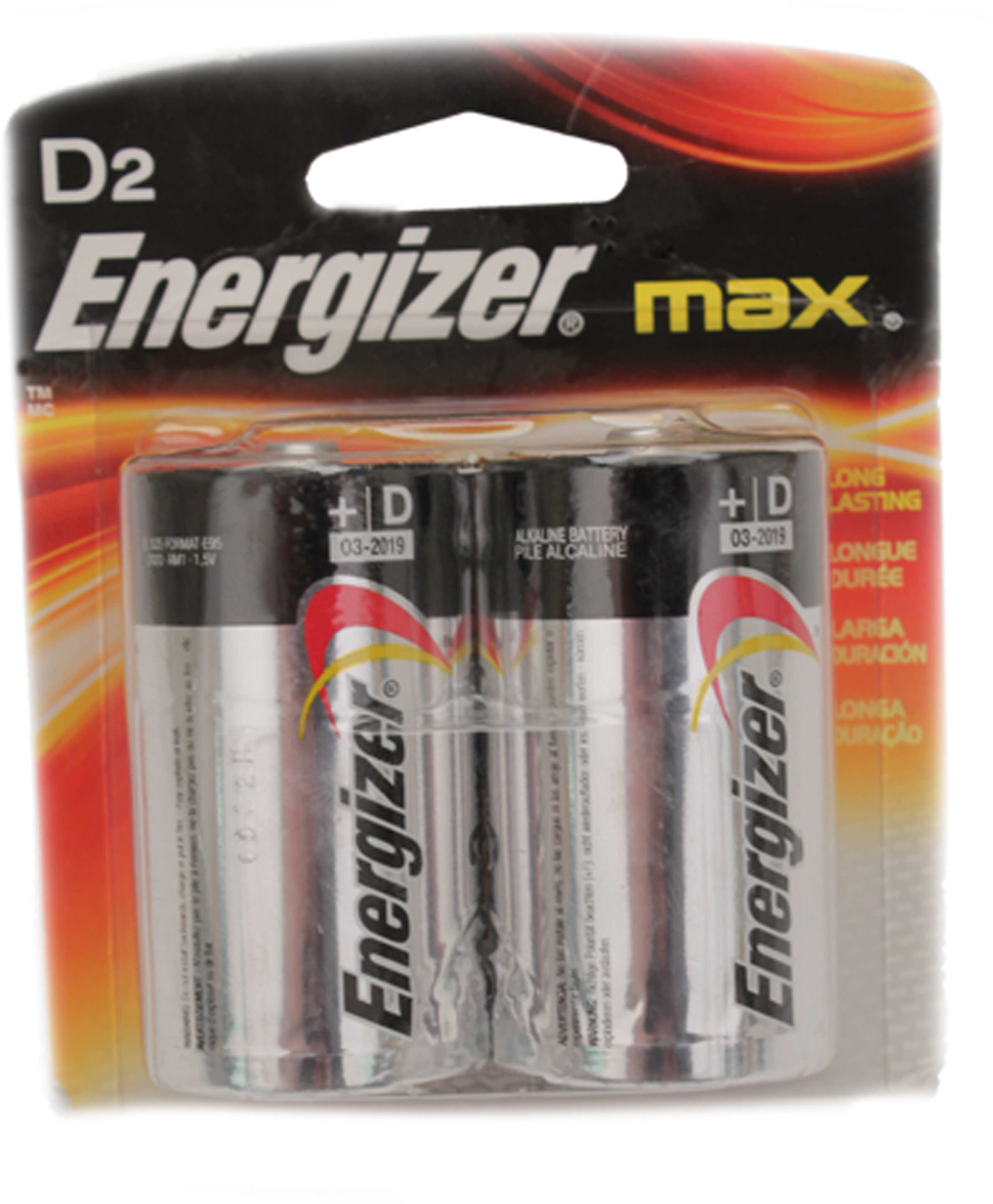 Energizer Max Batteries D 2Pk