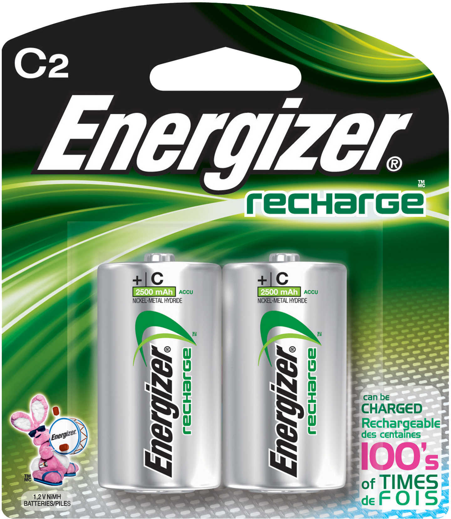 Energizer Recharge Batteries C2 Pack