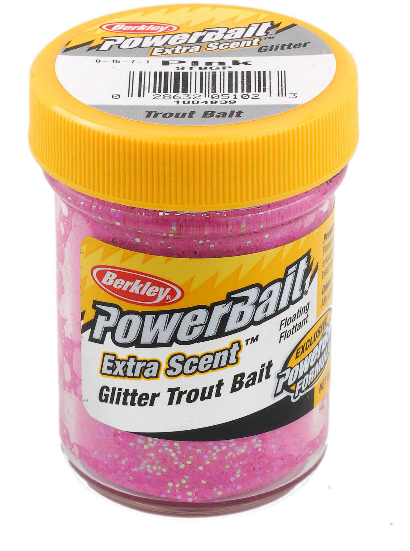 Berkley Power Trout Bait Glitter Pink 1.75oz Jar 1004939