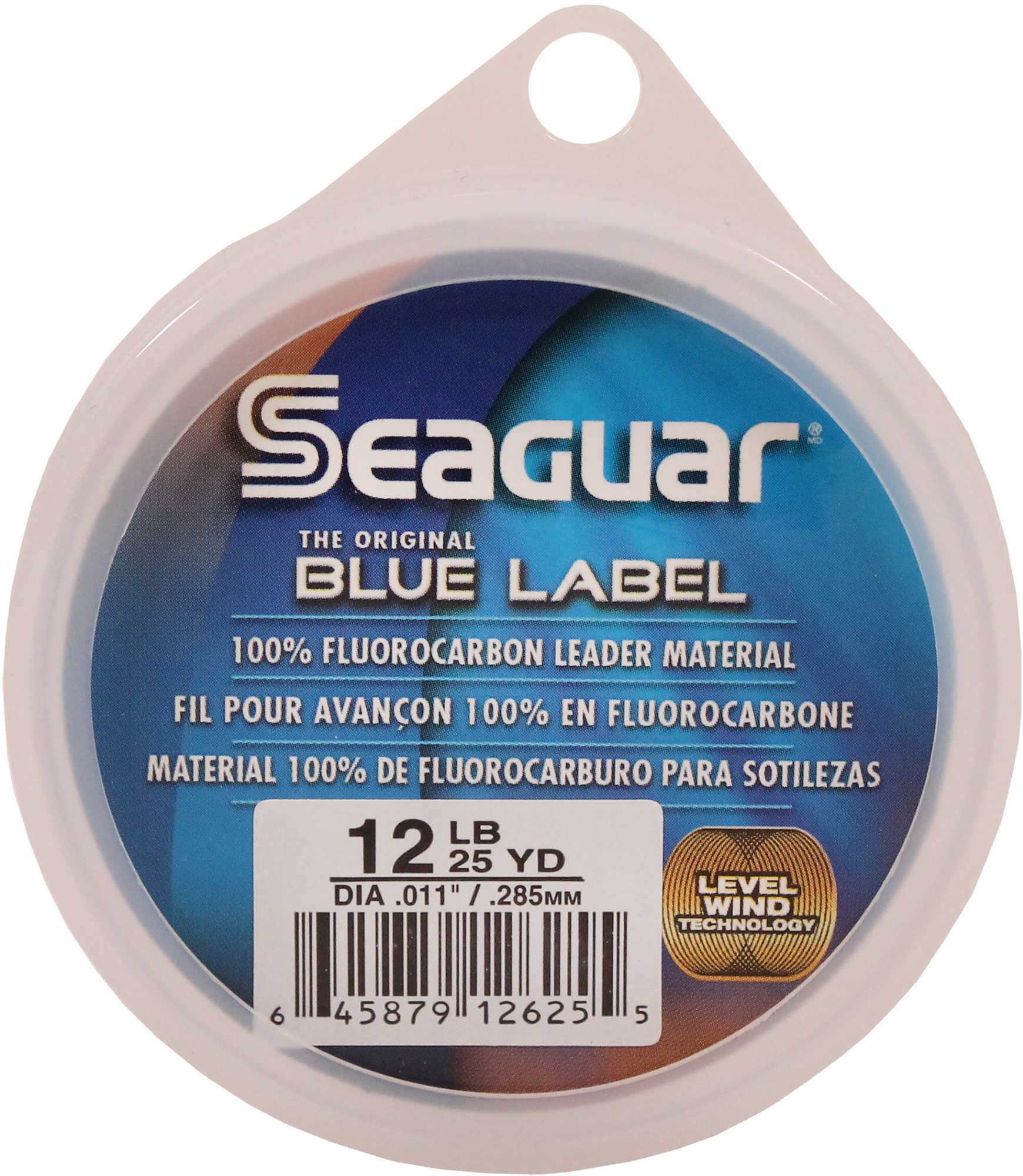 Seaguar Blue 100% Fluorocarbon Leader 12 Pound 25 Yard