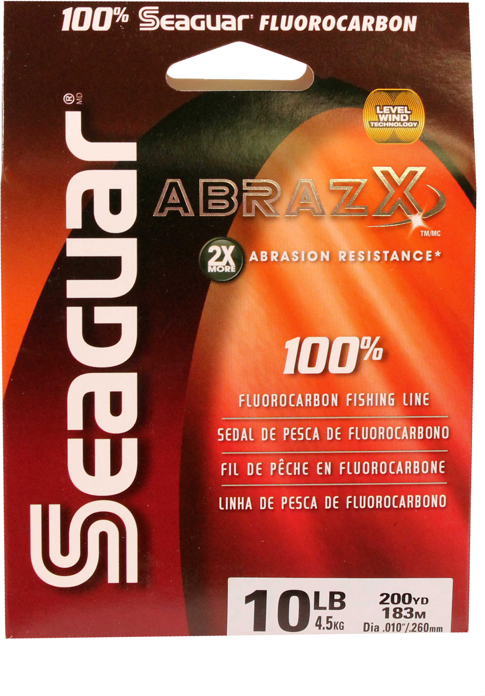 Seaguar Abrazx 100% Fluorocarbon 10 Pound 200 Yard