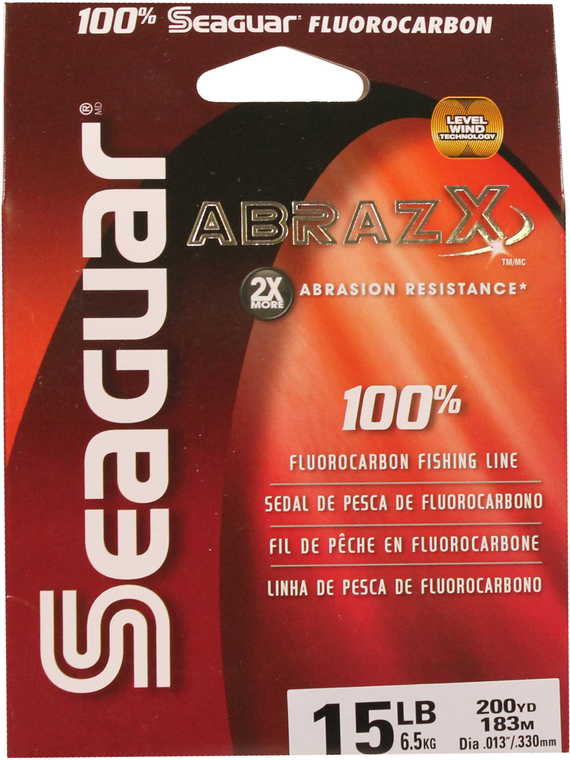 Seaguar Abrazx 100% Fluorocarbon 15 Pound 200 Yard
