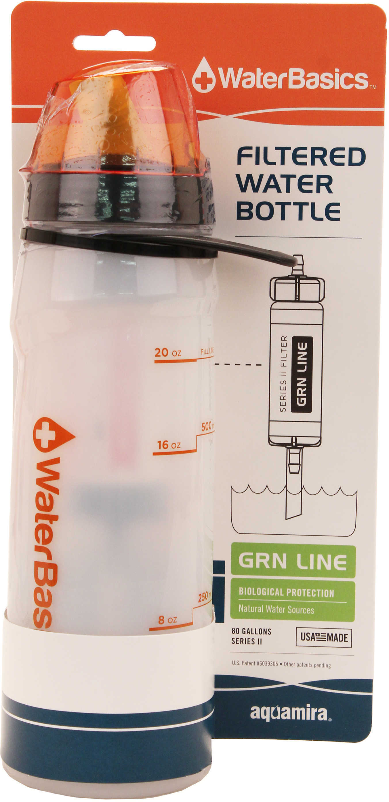 WaterBasics Filtered Bottle