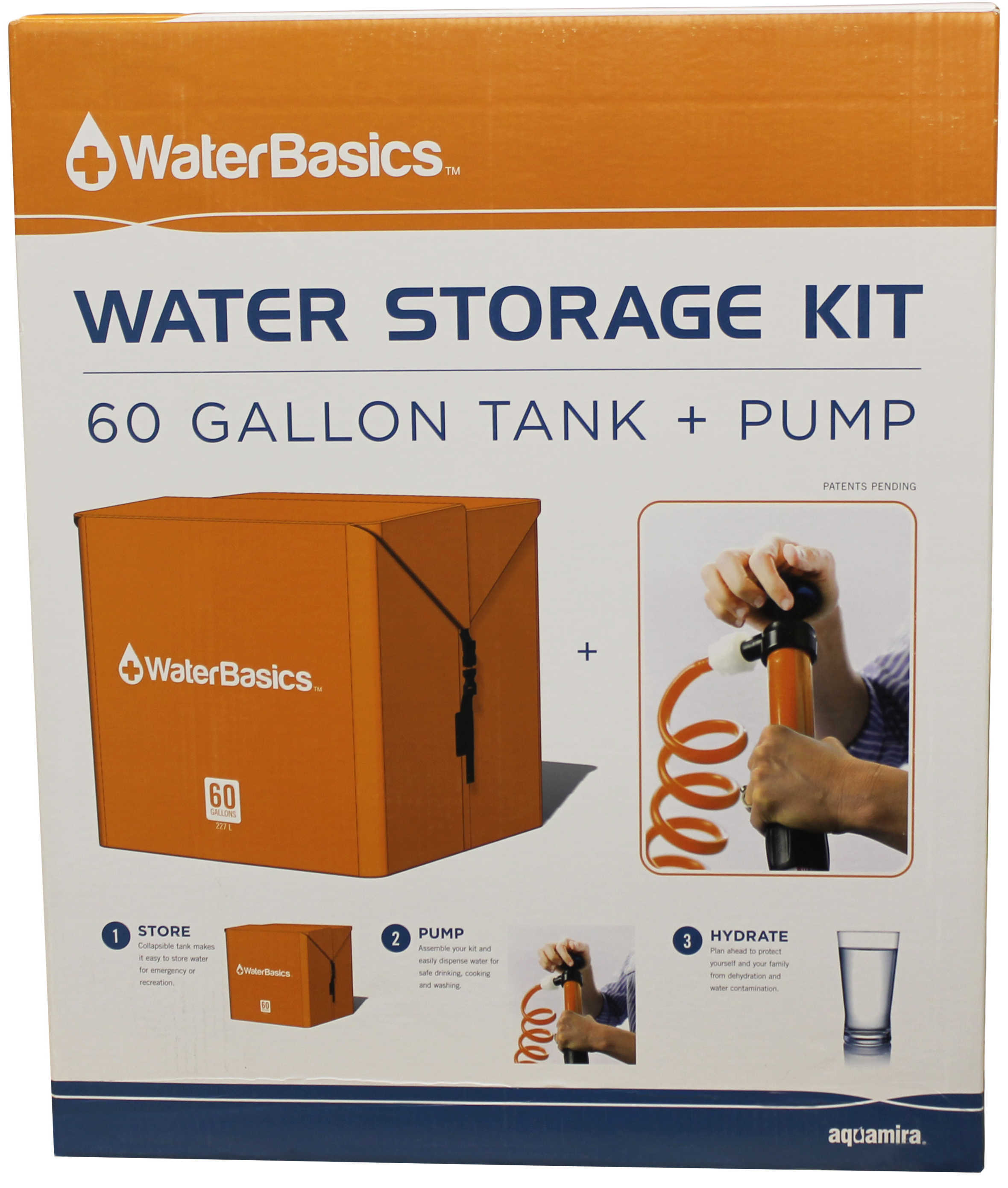 Aquamira WaterBasics Emergency Storage Kit 60 Gallons Md: 67261