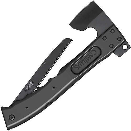 Camillius Camtrax 3 in 1 Axe/Hammer/Saw Matte Finish Black 12" Overall Length 7" Saw Blade Fiberglass Reinforced Nylon H