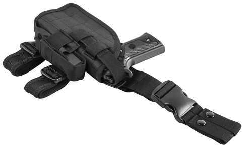 NCStar CVDLHOL2954B Drop Leg Universal Semi-Auto Handgun PVC Fabric Black