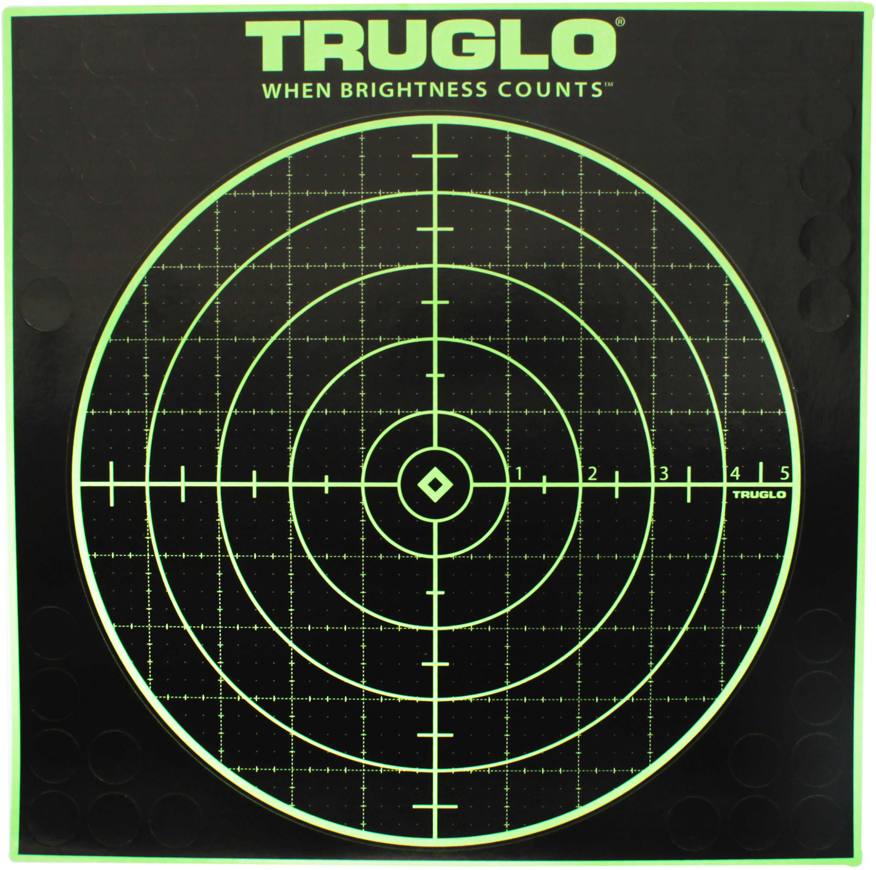 Truglo TG10A12 Tru-See Self-Adhesive Paper 12" x Bullseye Black/Green Pack