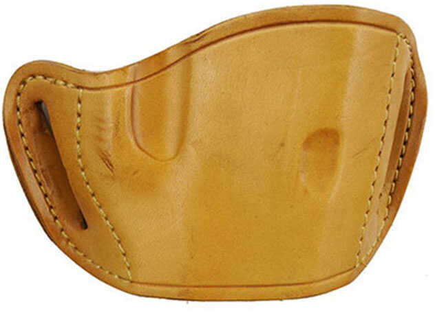 Bulldog MLTL Belt Slide Large Automatic Handgun Holster Right Leather Tan