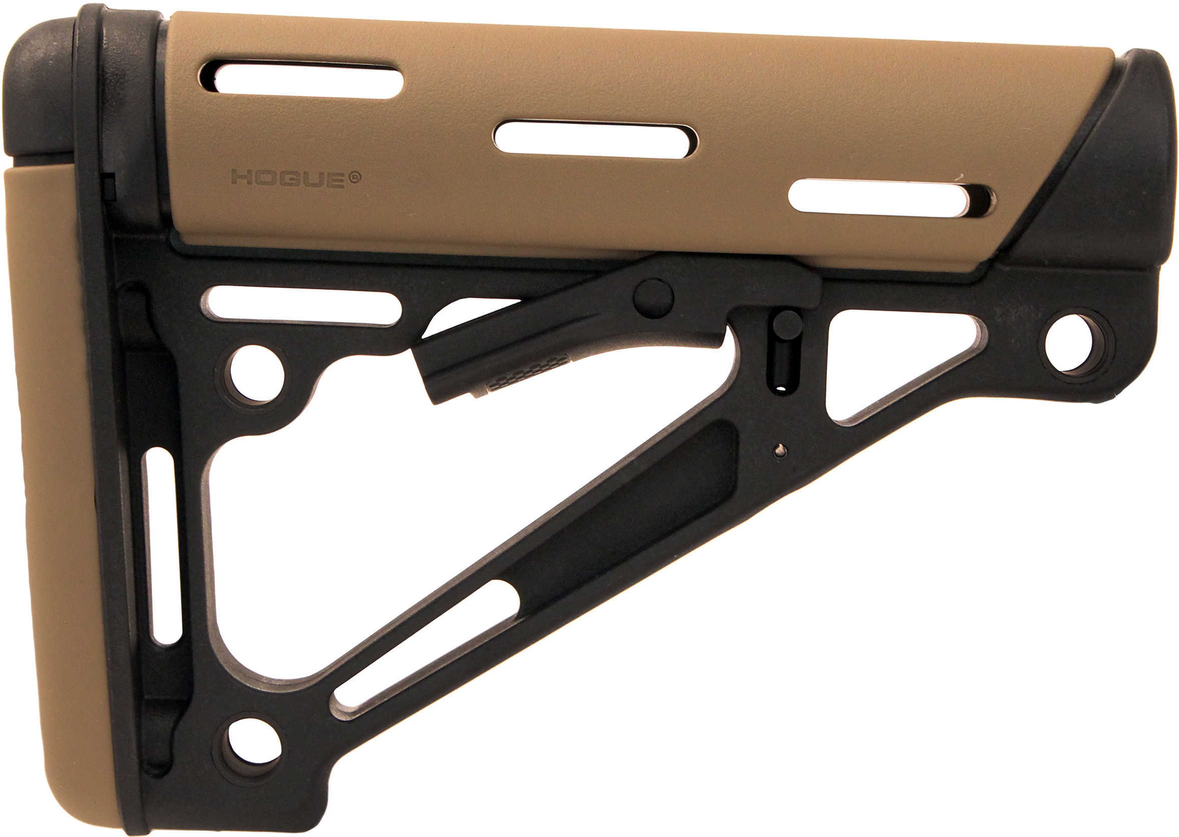 Hogue 15350 OverMolded Collapsible Buttstock AR-15 Commercial Rubber Flat Dark Earth