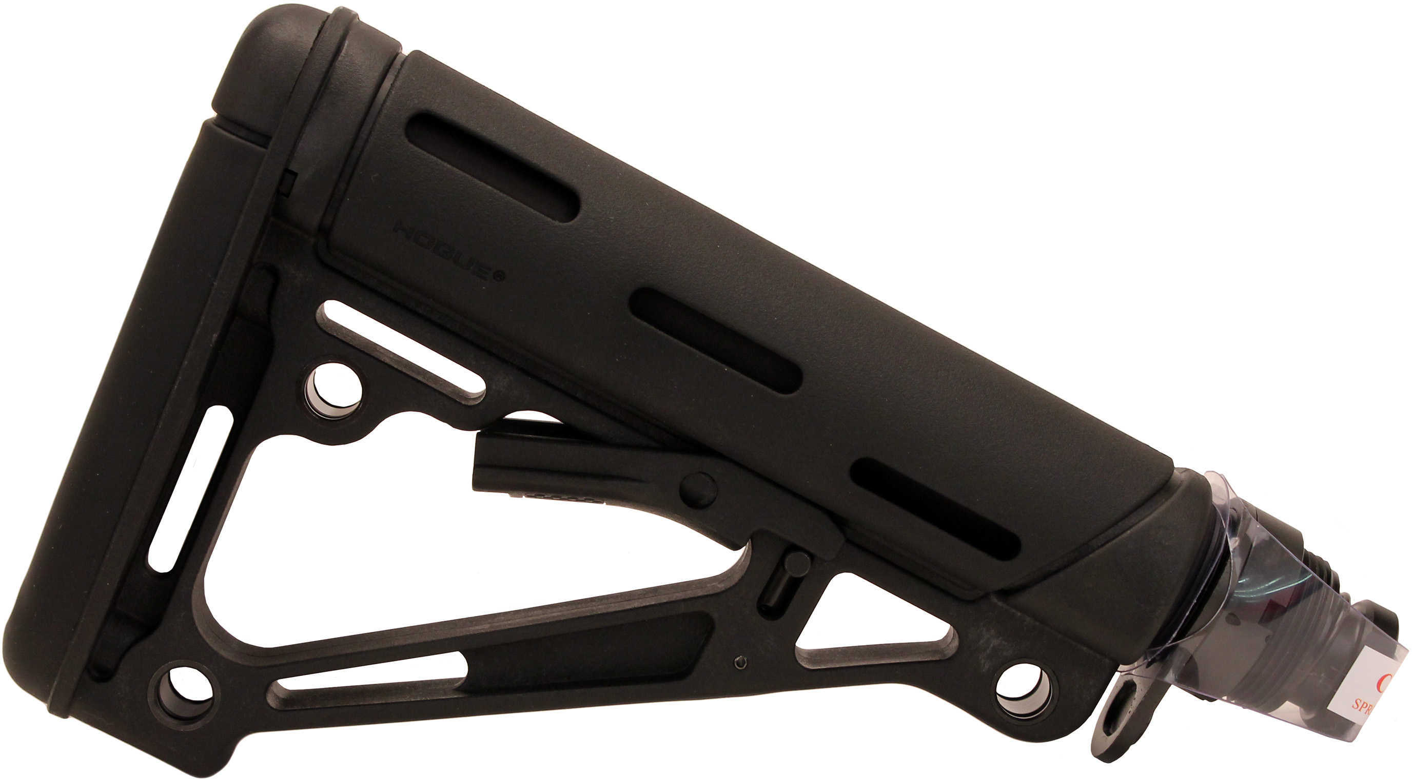 Hogue 15045 OverMolded Collapsible Buttstock AR-15 Mil-Spec Rubber Black