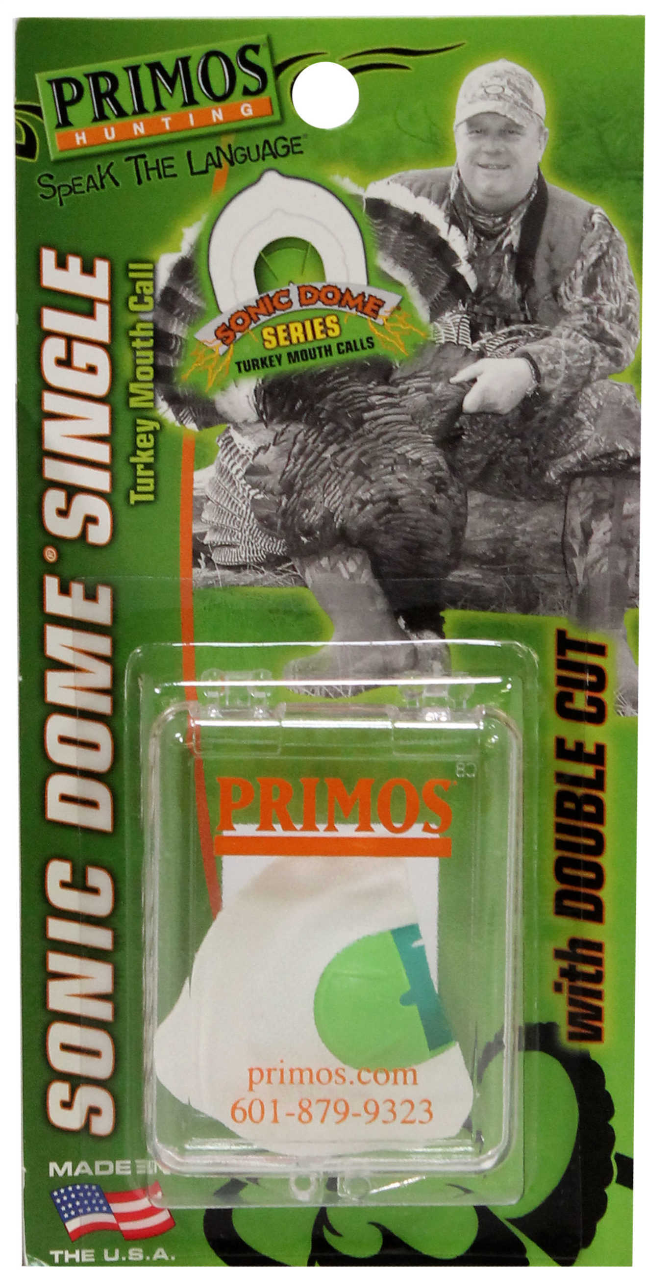 Primos PS1176 Sonic Dome Single With Double Cut Turkey Mouth Call