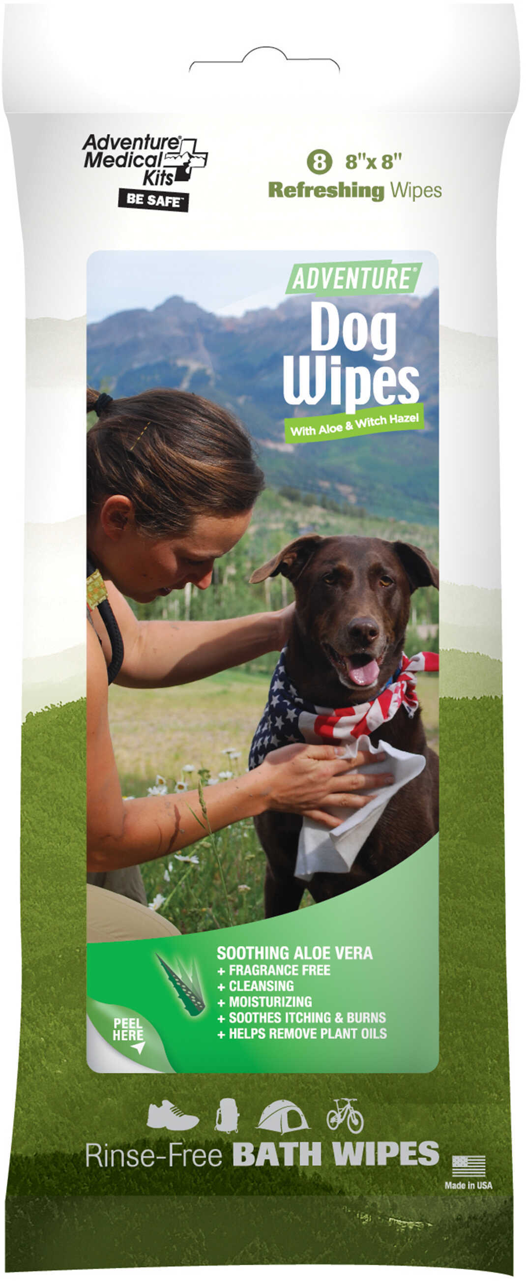 Adventure Medical Dog Wipes 8 Package