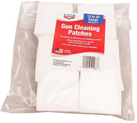 Birchwood Casey 41168 Gun Cleaning Patches Square 3"