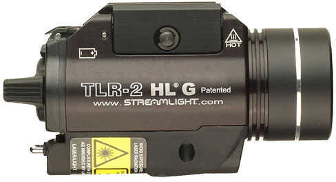 Streamlight 69265 TLR-2 HL-G C4 LED 720 Lumens/530nm CR123A Lithium (2) Battery Black Aircraft Aluminum