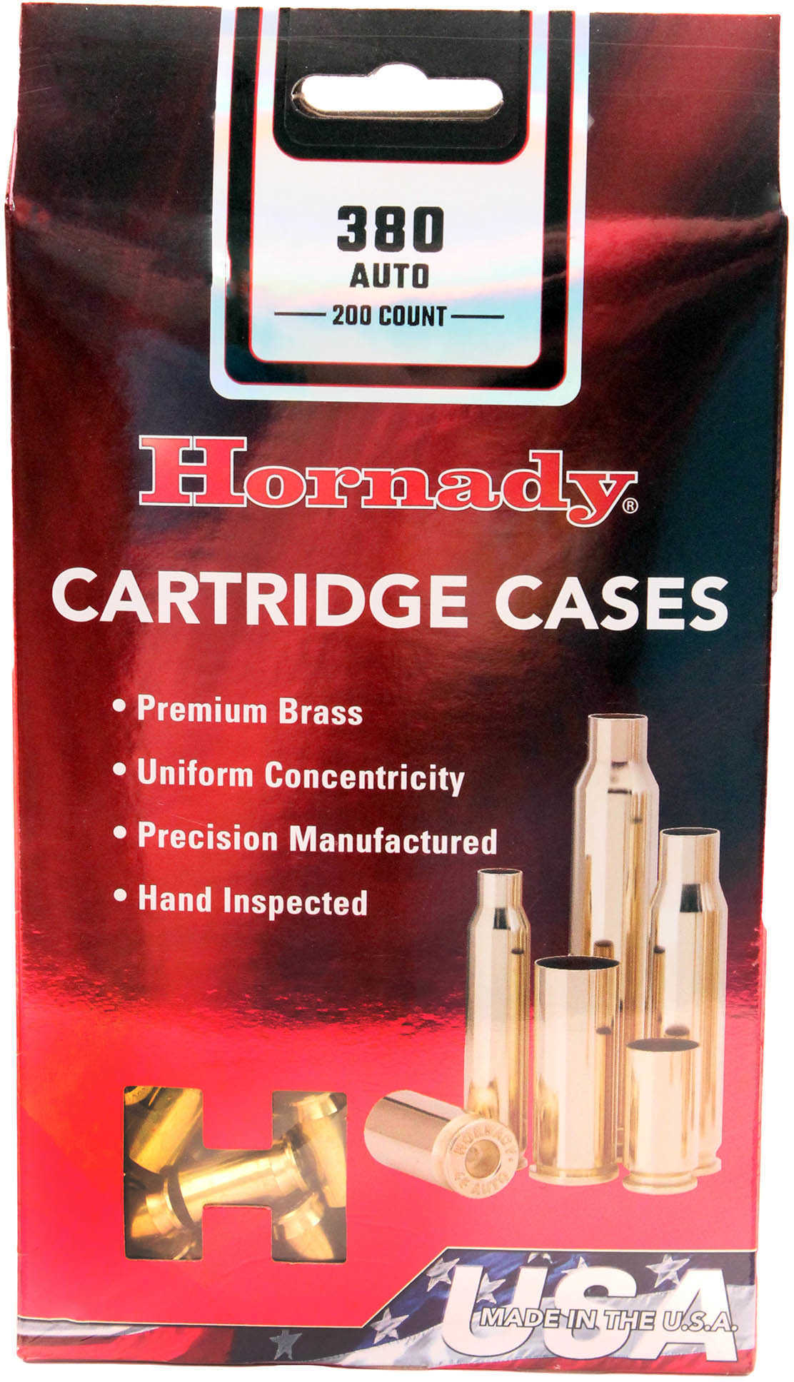 Hornady New Unprimed Brass .380 ACP 200 Pk
