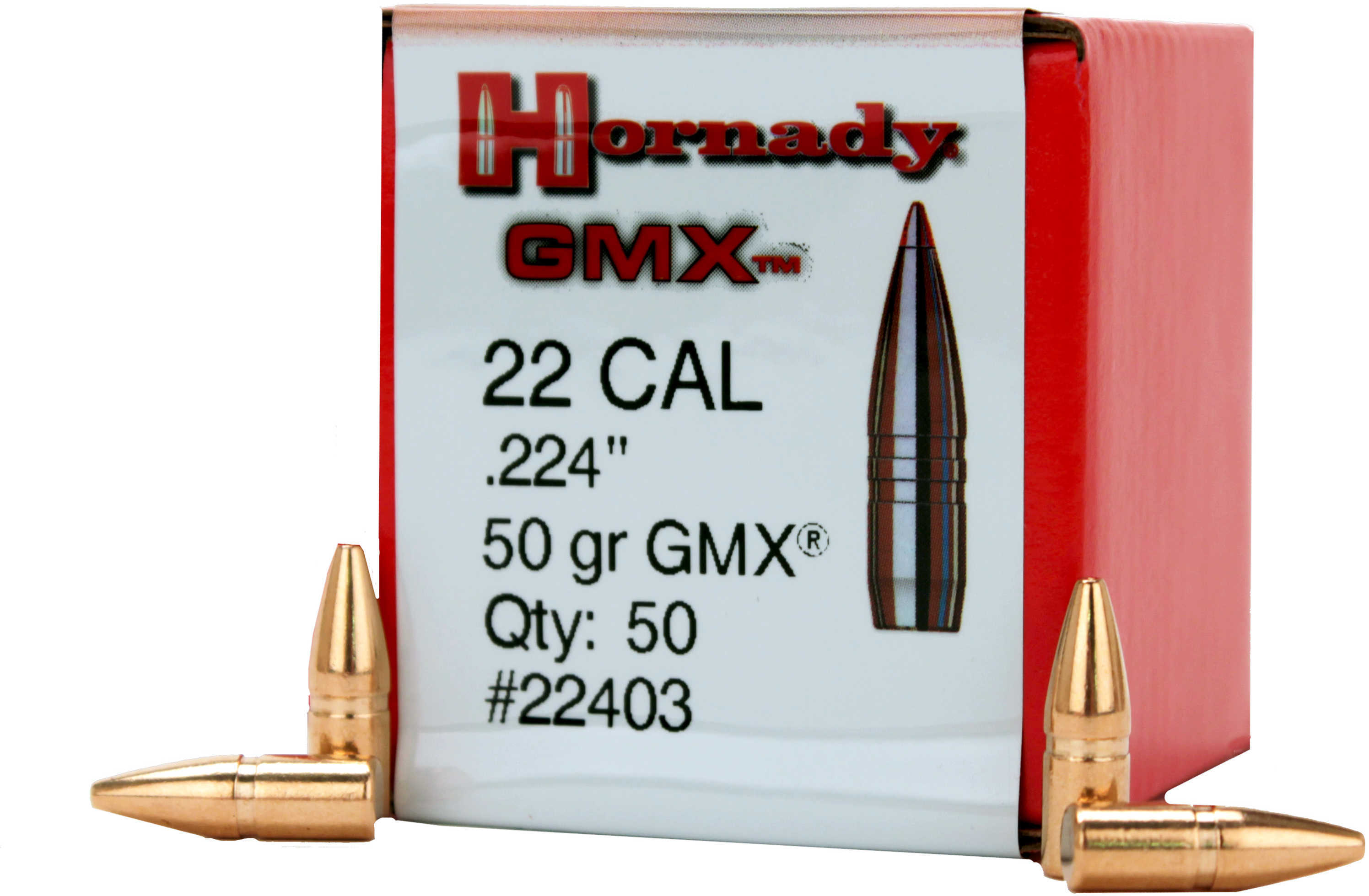 Hornady .22 Caliber .224 50 Grain GMX Bullet