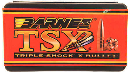 Barnes 25 Caliber .257 Diameter 115 Grain Triple Shock X-Bullet Flat Base 50 Count