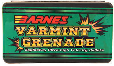 Barnes VARMINT GRENADE .224/22Cal 250 Count 36Gr Flat Bottom Hollow Point California Certified Nonlead 30189