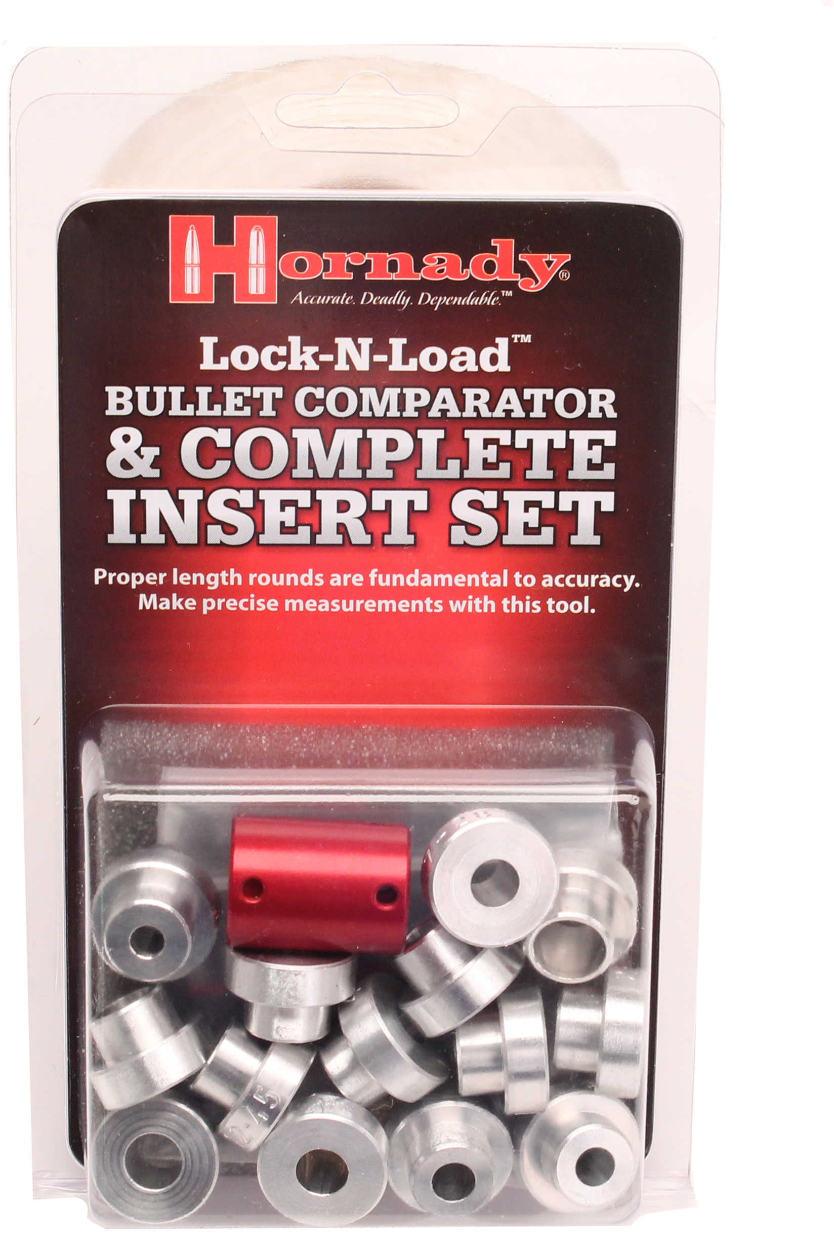 Hornady Lock-N-Load Bullet Comparator Set (Body With 14 Inserts)