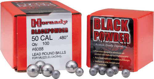 Hornady 50 Caliber Round Balls 175 Grain 100/Pack Md: 6088