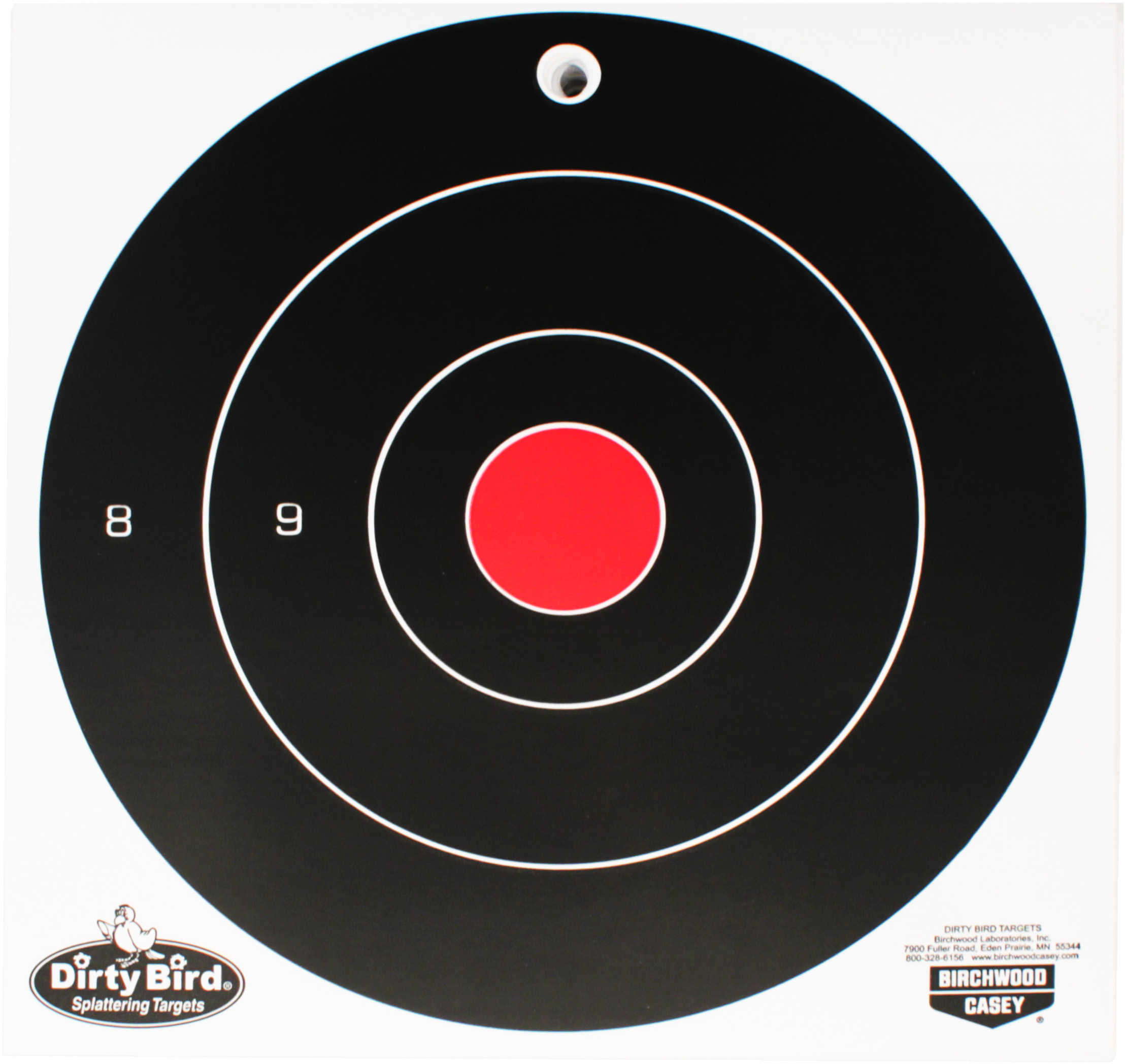 Birchwood Casey Dirty Bird 8" Bulls-eye Target 200/ct