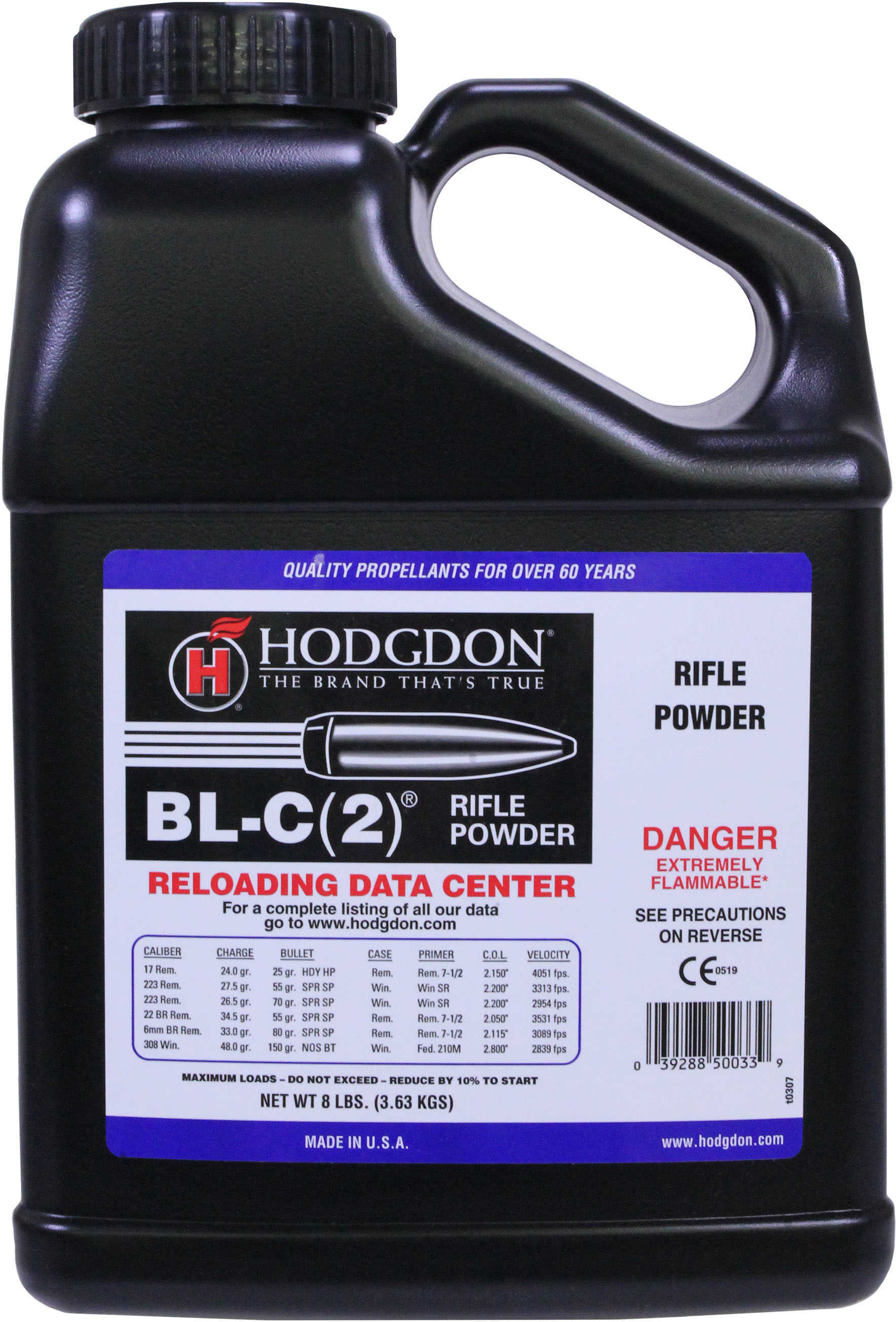 Hodgdon Powder Bl-C(2 Smokeless 8 Lb