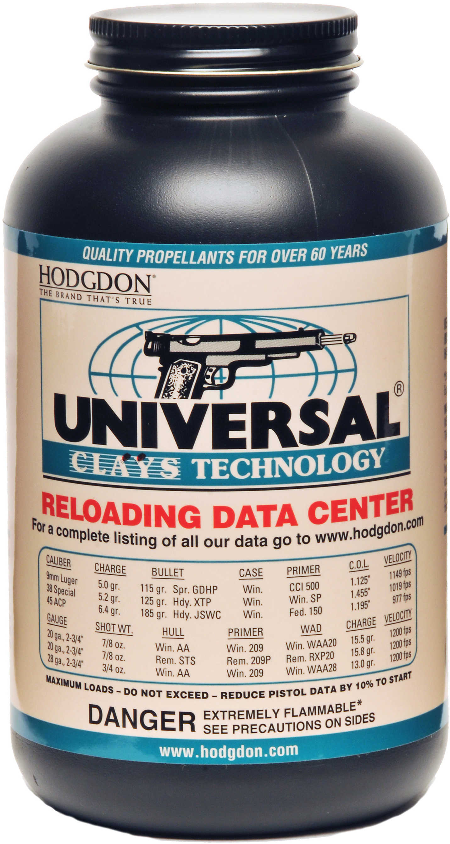 Hodgdon Powder Clays Universal Smokeless 1 Lb