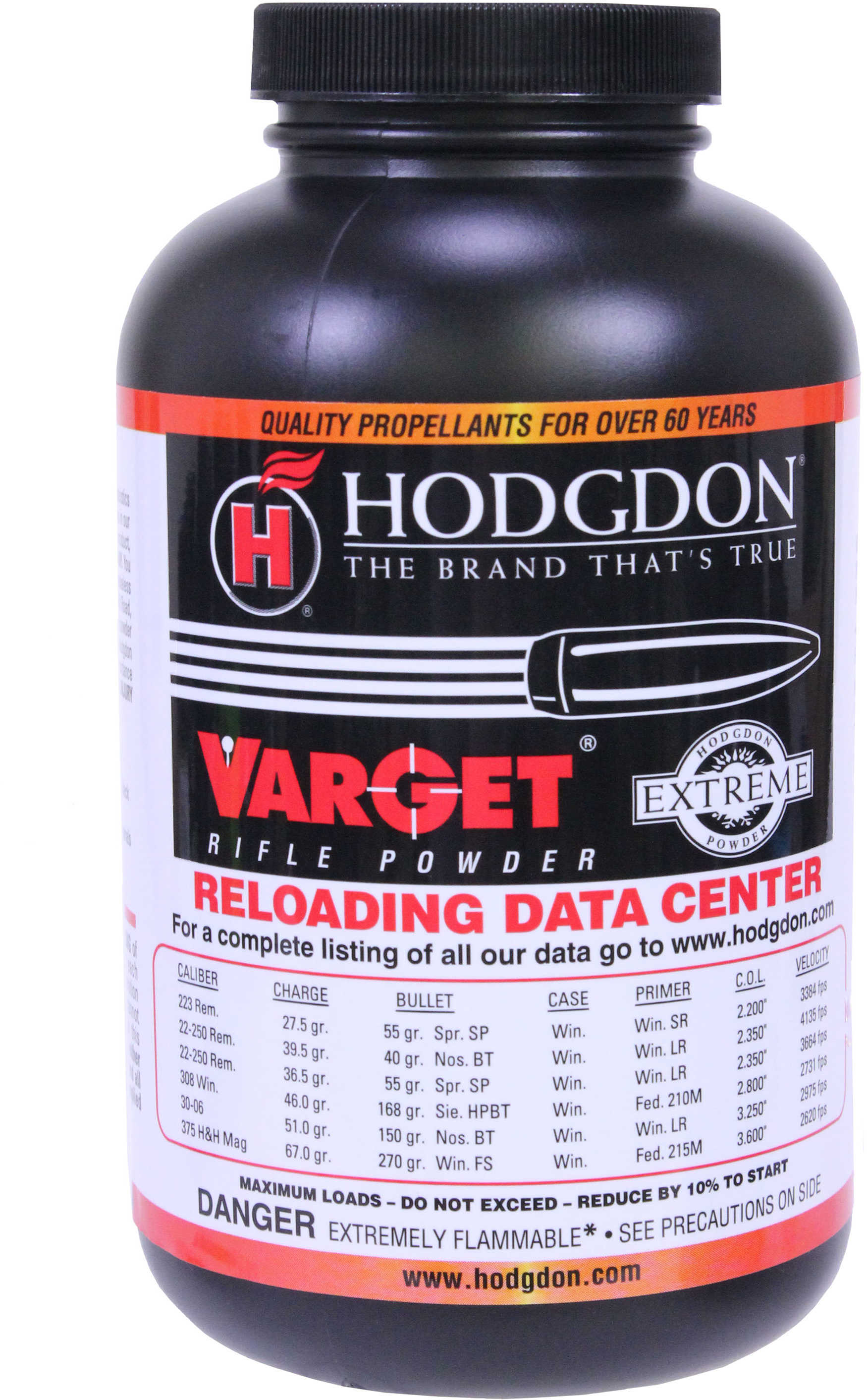 Hodgdon Powder Varget Smokeless 1 Lb-img-1