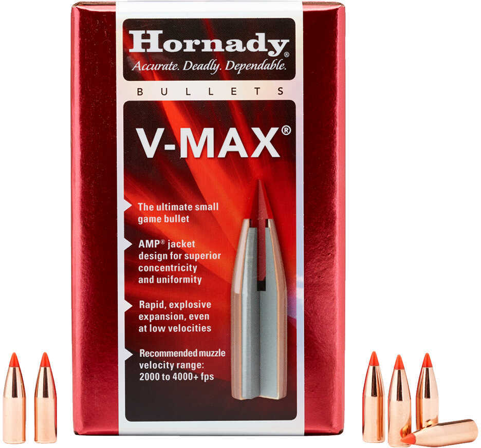 Hornady 22 Caliber .224 53 Grain V-Max 100/Bx
