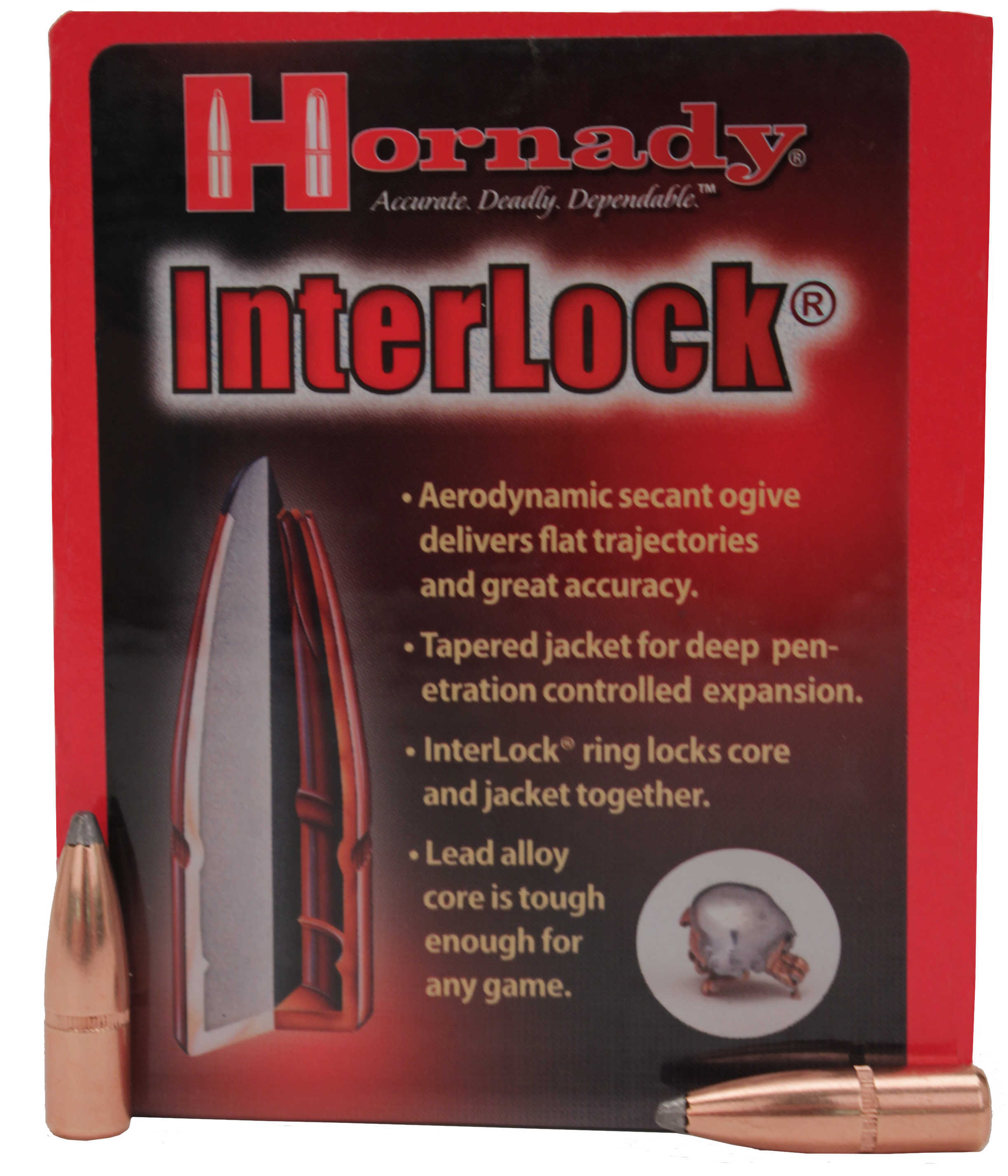 Hornady 8mm .323 Diameter 195 Grain Spire Point With Cannelure 100 Count