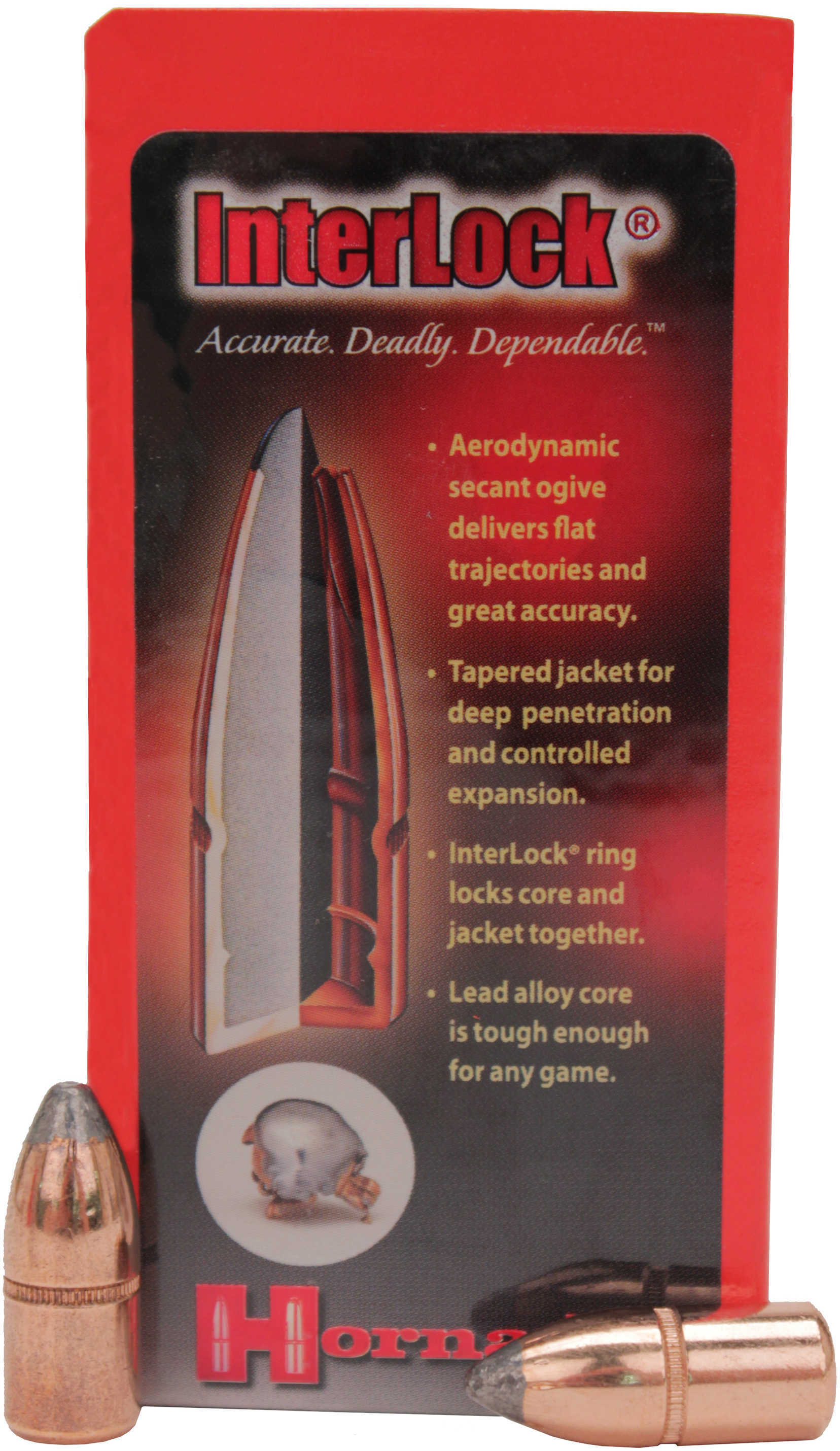 Hornady 405 Caliber .411 Diameter 300 Grain Spire Point With Cannelure 50 Count