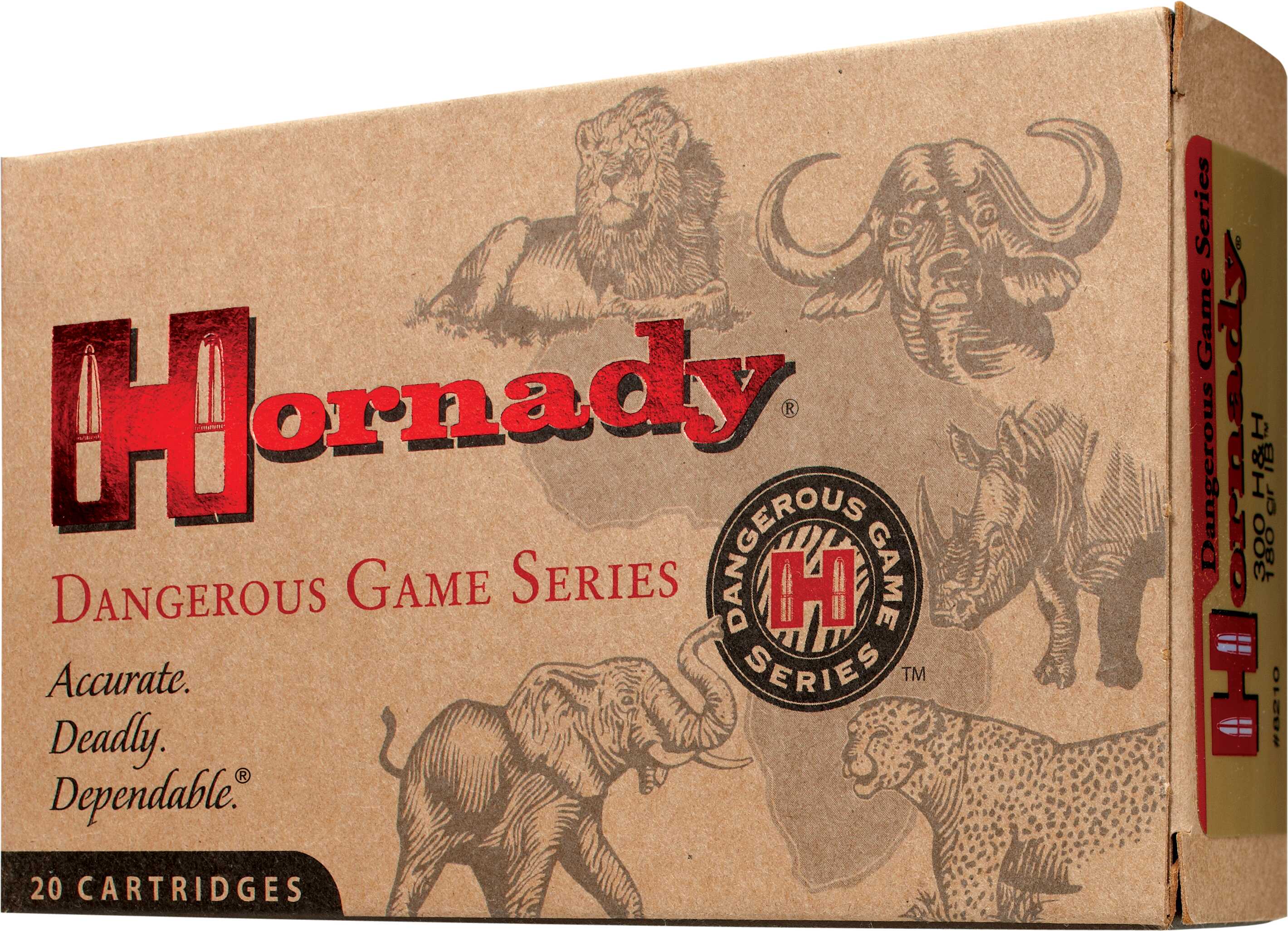 458 LOTT 500 Grain Full Metal Jacket 20 Rounds Hornady Ammunition DGS