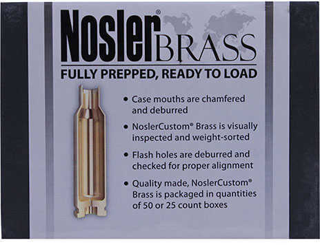 Nosler 243 Winchester Unprimed Rifle Brass 50 Count
