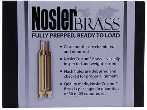 Nosler 300 Winchester Mag Unprimed Rifle Brass 50 Count