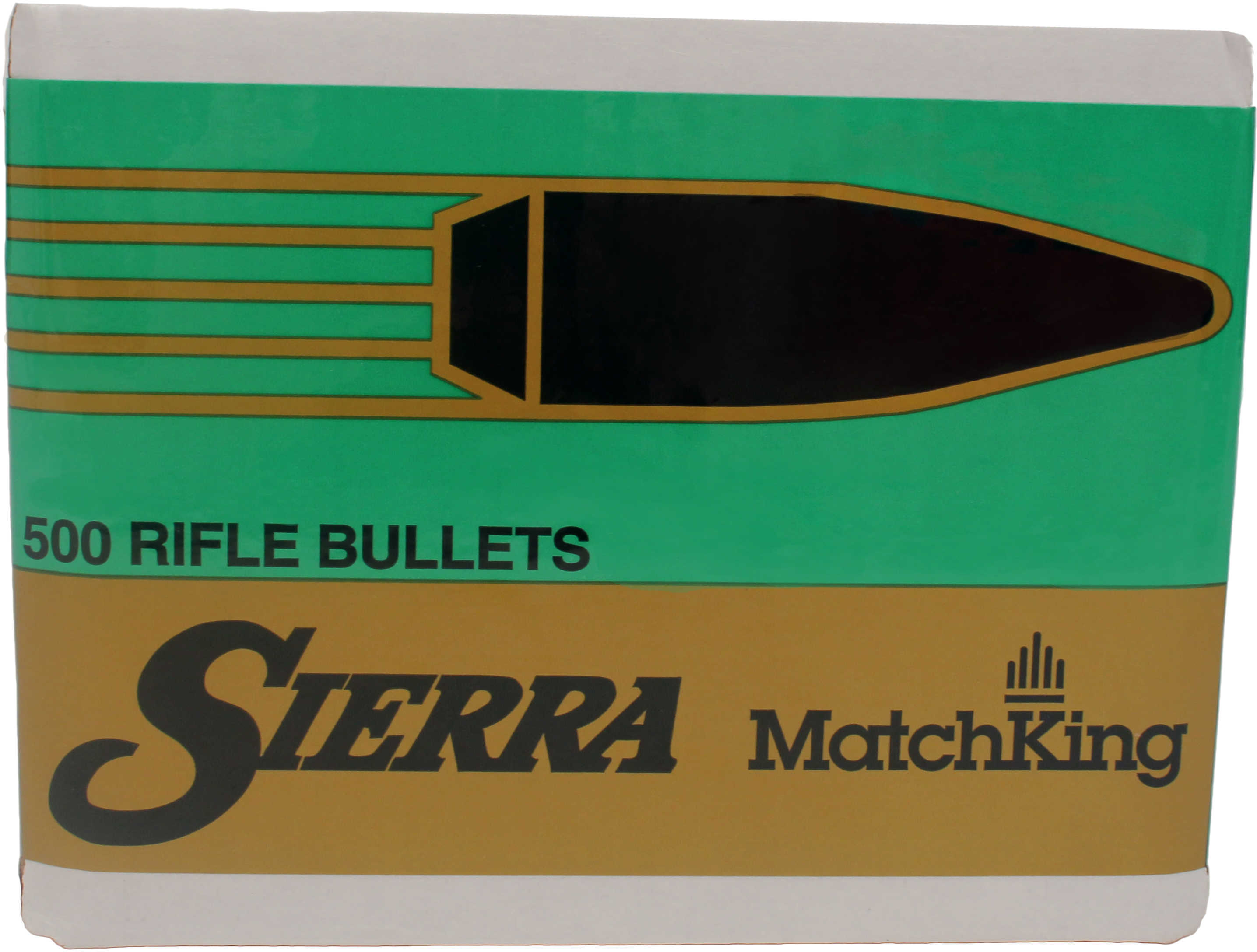 Sierra 30 Caliber .308 Diameter 168 Grain HP Boat Tail Matchking 500 Count