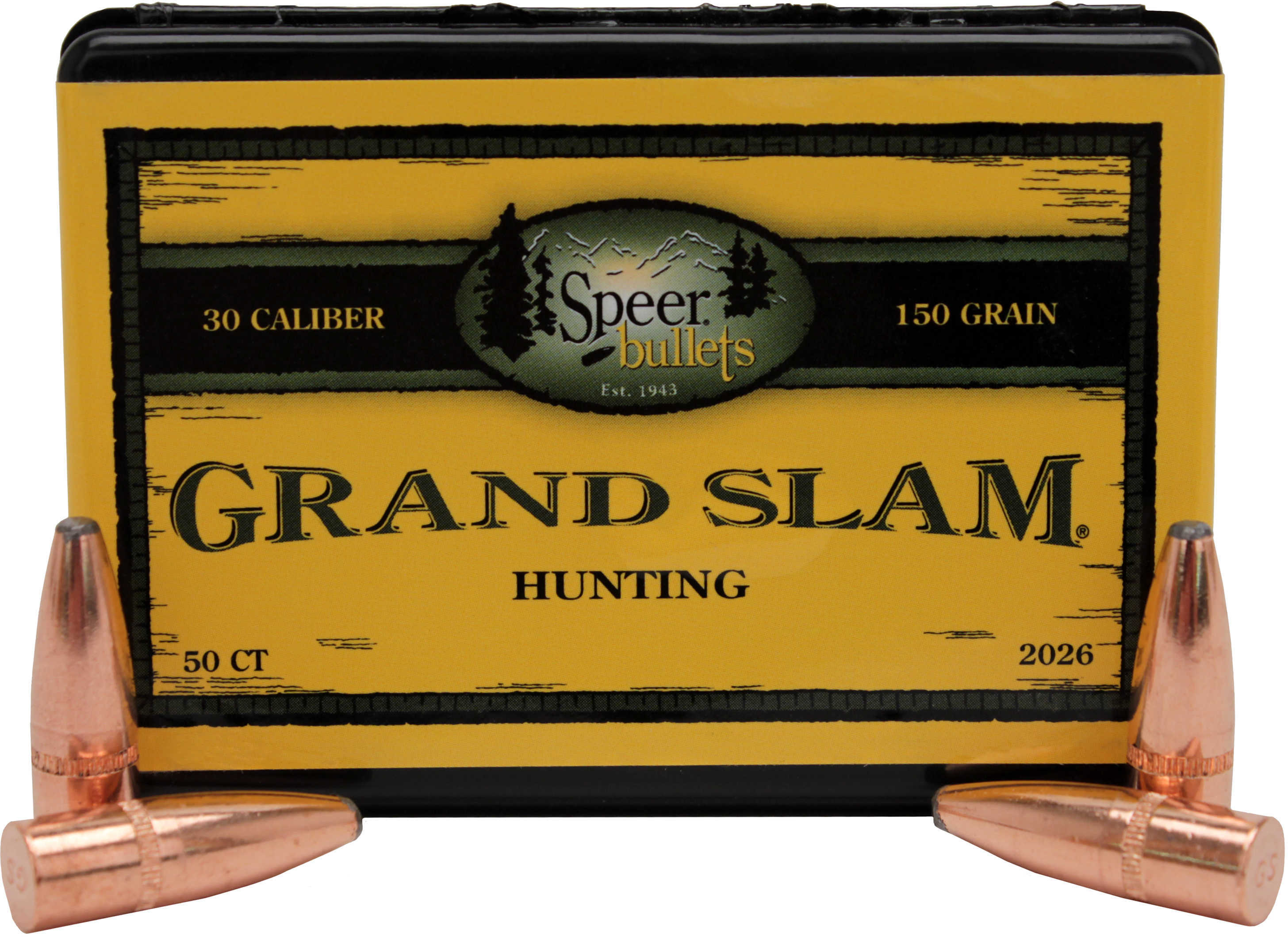 Speer 30 Caliber .308 Diameter 150 Grain Grand Slam Soft Point 50 Count