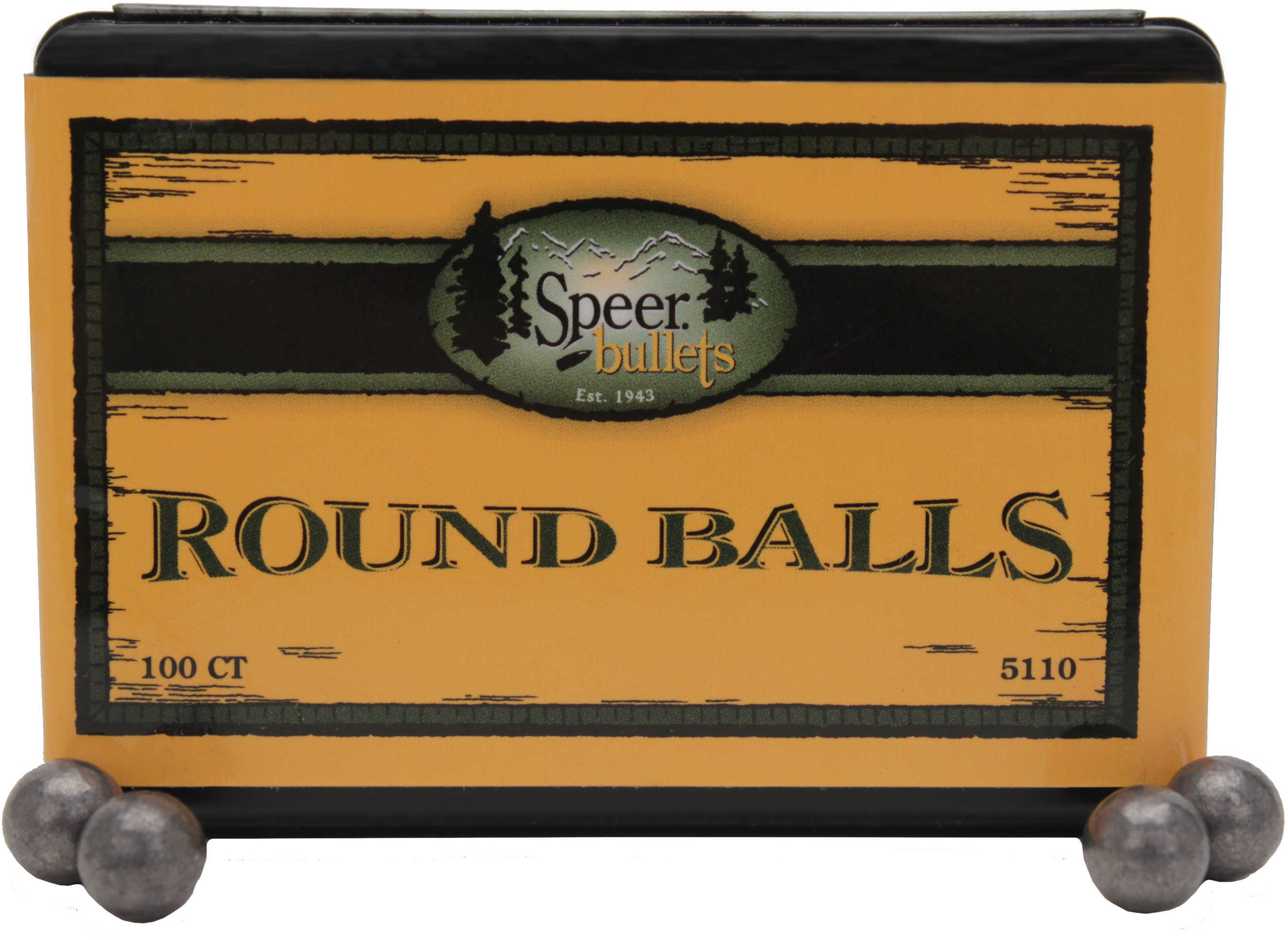Speer Muzzleloader Round Lead Balls .350" 64 Gr MZRB 100/ct