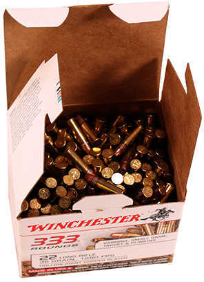 22 Long Rifle 36 Grain Hollow Point 333 Rounds Winchester Ammunition