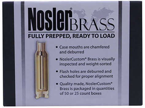 Nosler Unprimed Brass Rifle Cartridge Cases 25/ct .300 WSM