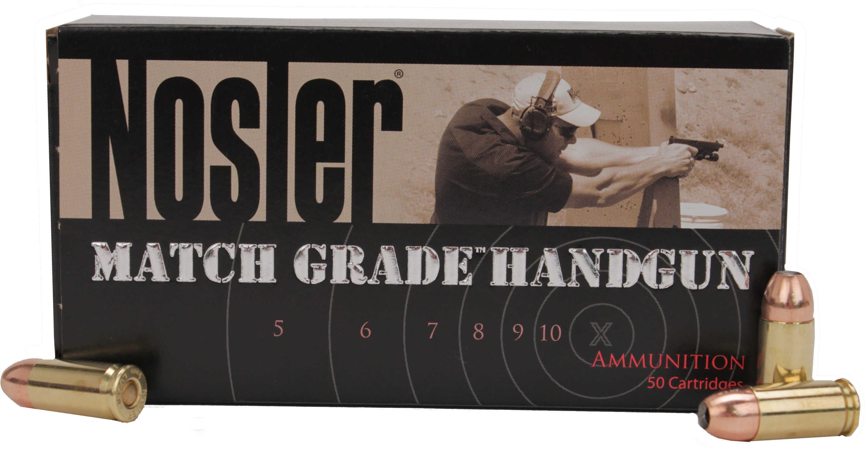 Nosler Match Grade Handgun Ammo 9mm Luger 115 Gr JHP 1130 Fps 50/Box
