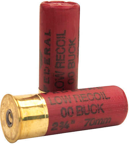 12 Gauge 2-3/4" Lead 00 Buck  9 Pellet 5 Rounds Federal Shotgun Ammunition